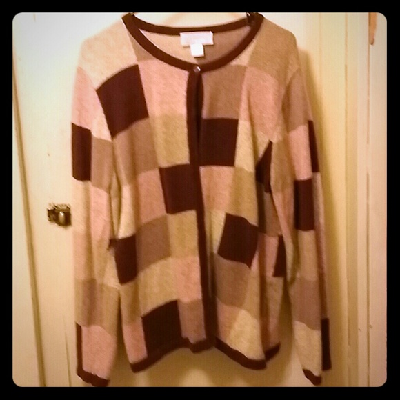 Womens button up sweater