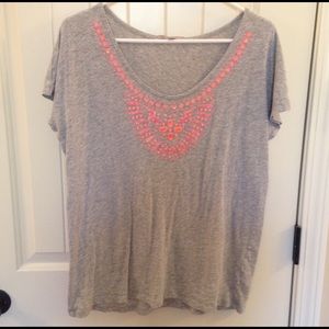 GAP Embellished Neck Top