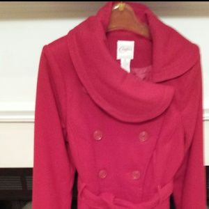 NWOT Red Peacoat by Candie's Sz XL