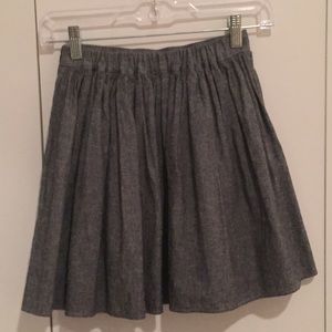 Gray circle skirt