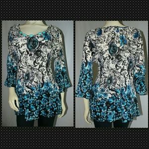 INVESTMENTS II 1X FLORAL TOP