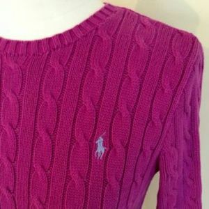 Ralph Lauren Polo Sport Cable Knit Sweater Sz Lg