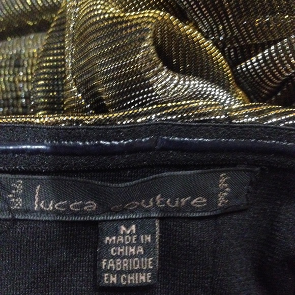 Strapless Iridescent Gold Dress - Picture 3 of 4