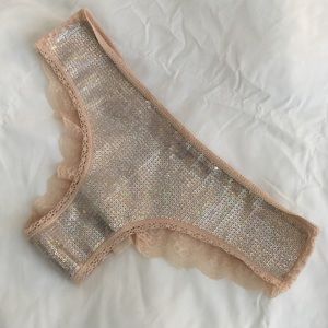 Limited Edition PINK Victorias Secret Sequin Panty