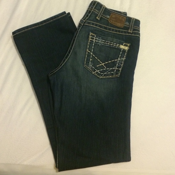 BKE distressed dark wash jeans