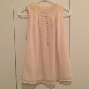 Cream tank top blouse