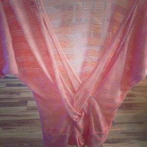 Light pink backless shirt