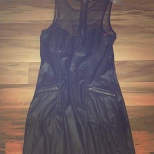💃 Black leather like mini dress 💃