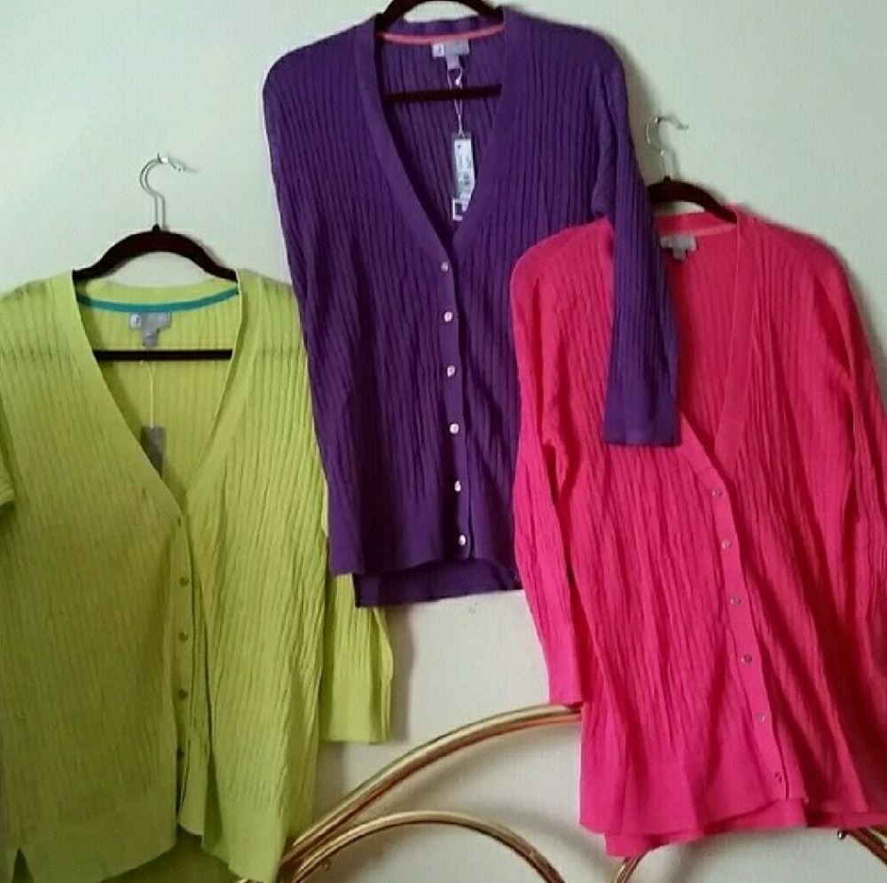 Linen/cotton blend cardigans - Picture 6 of 6
