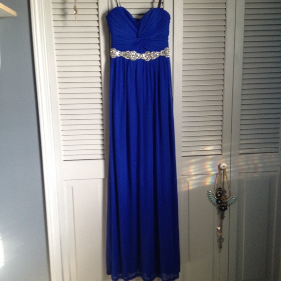 Royal blue prom dress