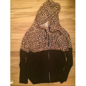 Pink Leopard Print Sweater