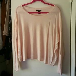 Light pink long sleeve sweater H&M