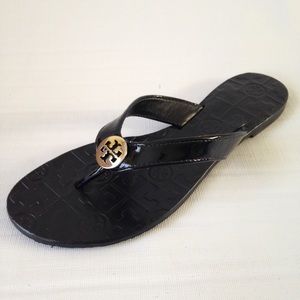 🚫🚫🚫SOLD🚫🚫🚫"Thora"Black patent leather sandal