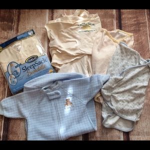Lot of infant swaddled & sleep sacks