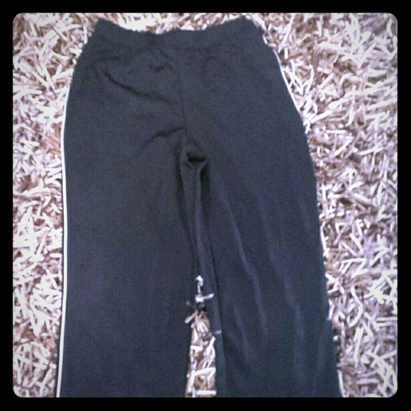 Black and white workout pants