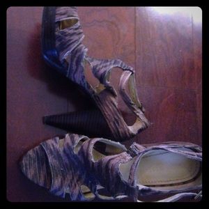 Leopard Print Nine West Heels