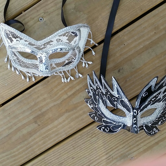 Mardi Gras woman's and man's masks