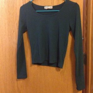 Dark Green Crop Top