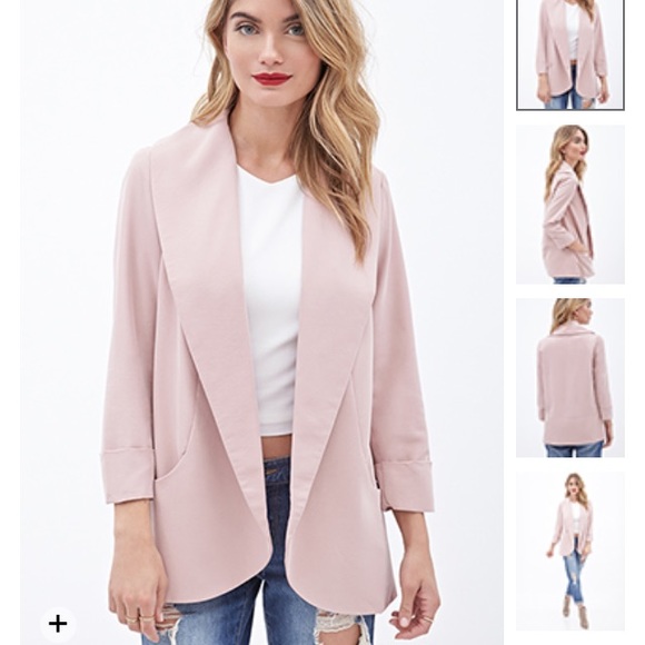 Oversized shawl collar blazer
