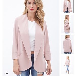 Oversized shawl collar blazer