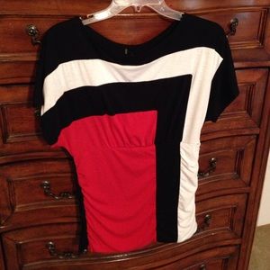 Maurice's color block top