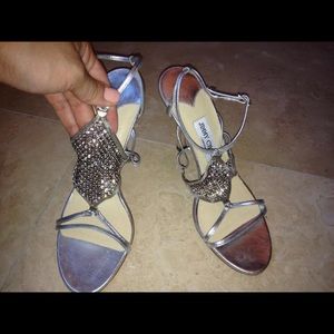 Jimmy Choo rhinestone and crystal heels