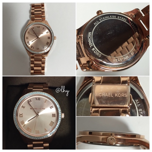 MICHAEL KORS ROSE GOLD GLITZ WATCH - Picture 4 of 4