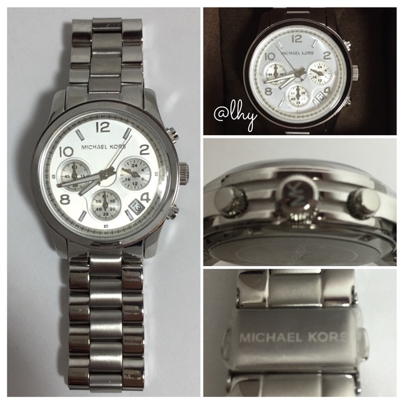 ❌SOLD❌MICHAEL KORS RUNWAY WATCH - SILVER NIB - Picture 3 of 4