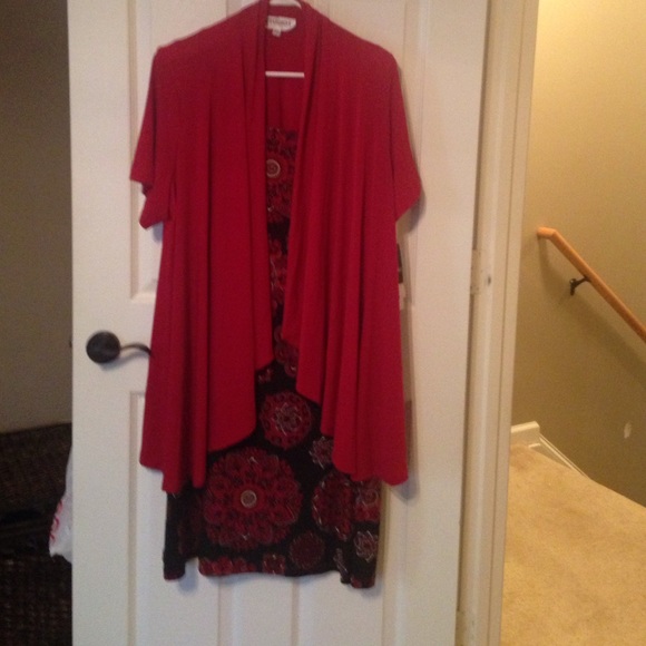 Two-piece dress with jacket