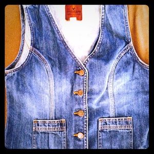 American Eagle Outfitters Jean Vest size M $15