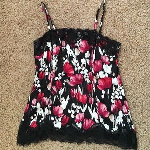 Silk tulip cami top