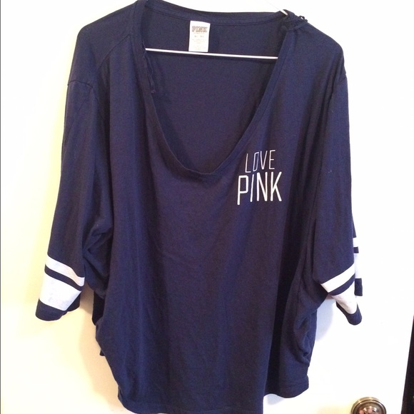 Pink Victoria's Secret shirt.