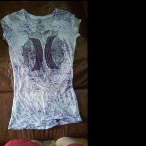 Hurley purple stretch tee! Good condition!