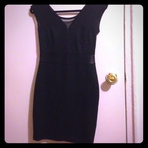 Black mini dress