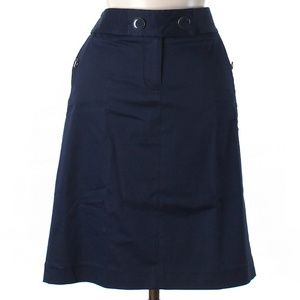 J.Crew Navy Blue Skirt- stretch knee length