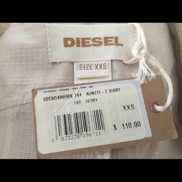 New DIESEL button down shirt