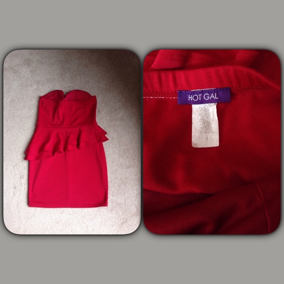 #98  ❤️❤️HOT GAL PEPLUM DRESS - Picture 2 of 2