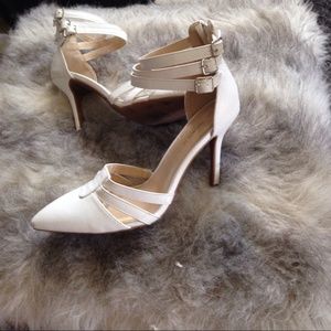 White high heels shoes