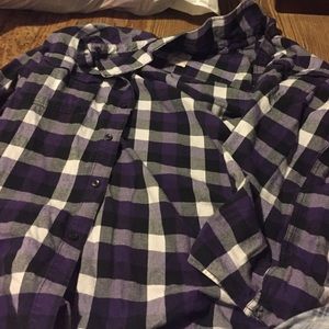 purple men's flannel