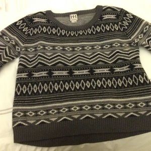 Haute Hippie grey tribal print sweater