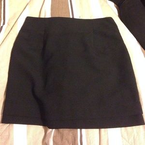 Black mini skirt
