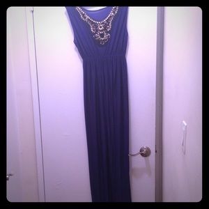 Royal blue medium maxi dress