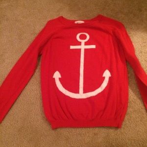Long sleeve sweater anchor shirt