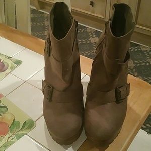 Gray Ankle boots