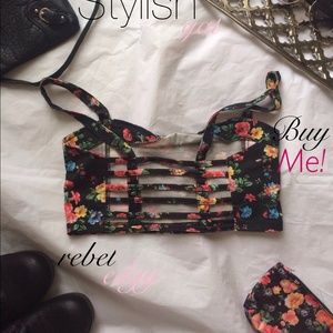 Strap Bandeau Floral