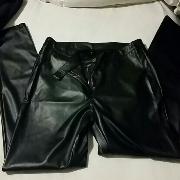 Leather looking pants