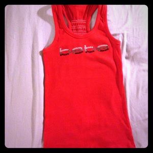 Red Bebe Racerback Tank