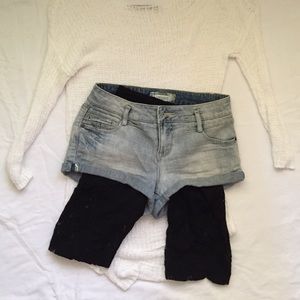 NWOT UO Sparkle & Fade lace bike shorts