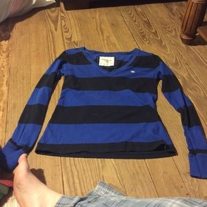 A&F Striped Long Sleeve Shirt!