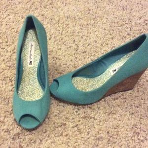 Teal Wedges